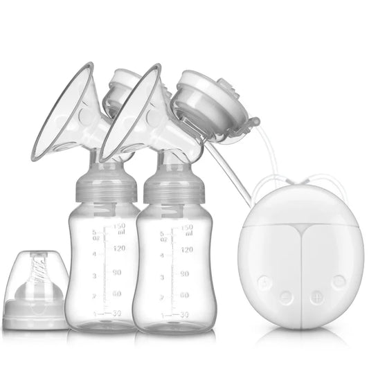 babucarebyme Breast Pump Bilateral Milk Pump Baby Bottle Postnatal Supplies Electric Milk Extractor Breast Pumps USB Powered Baby Breast Feed
