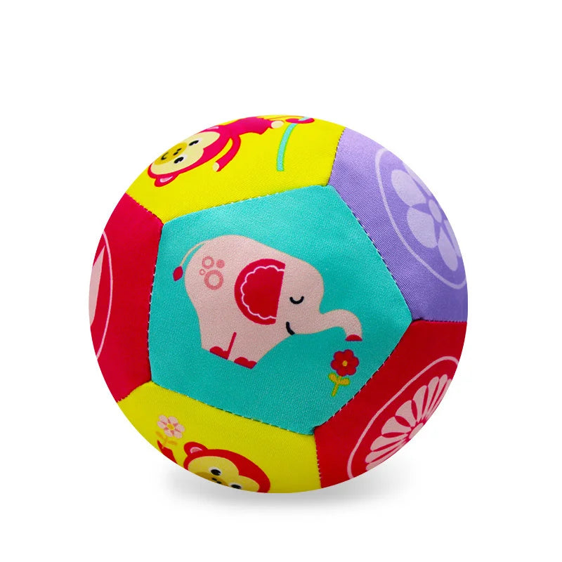 Baby Toys For Children Animal Ball Soft Plush Mobile Toy With Sound Baby Rattle Infant Body Building