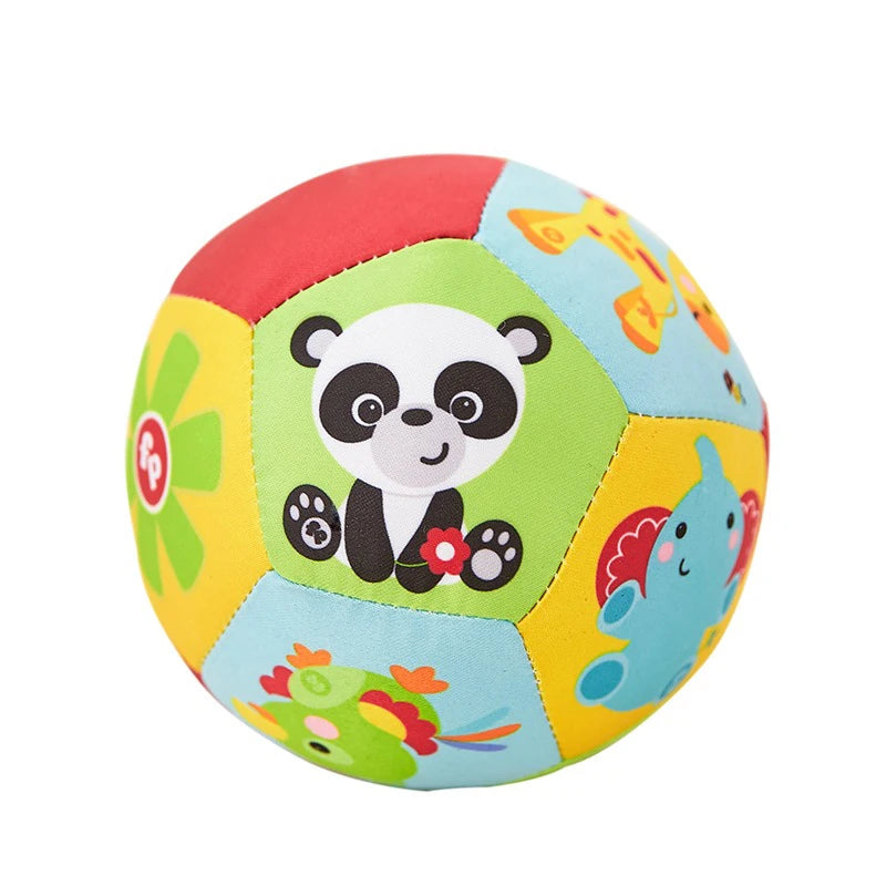 Baby Toys For Children Animal Ball Soft Plush Mobile Toy With Sound Baby Rattle Infant Body Building