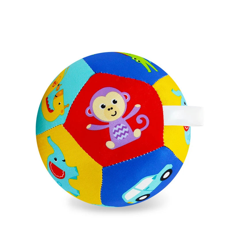 Baby Toys For Children Animal Ball Soft Plush Mobile Toy With Sound Baby Rattle Infant Body Building