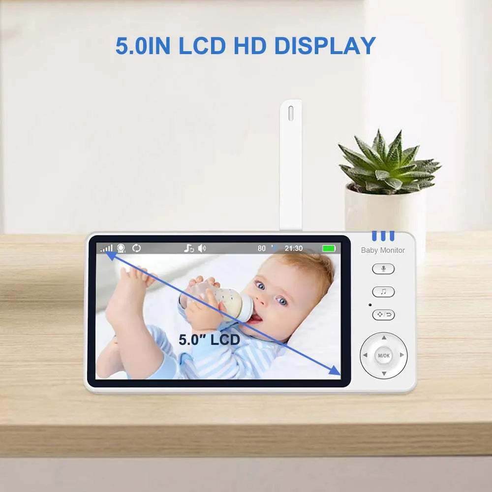 Babycarebyme Baby Monitor Camera 1080P HD Wireless with Motion Detection Baby Cry Alarm Nightlight & Temperature Humidity Monitoring