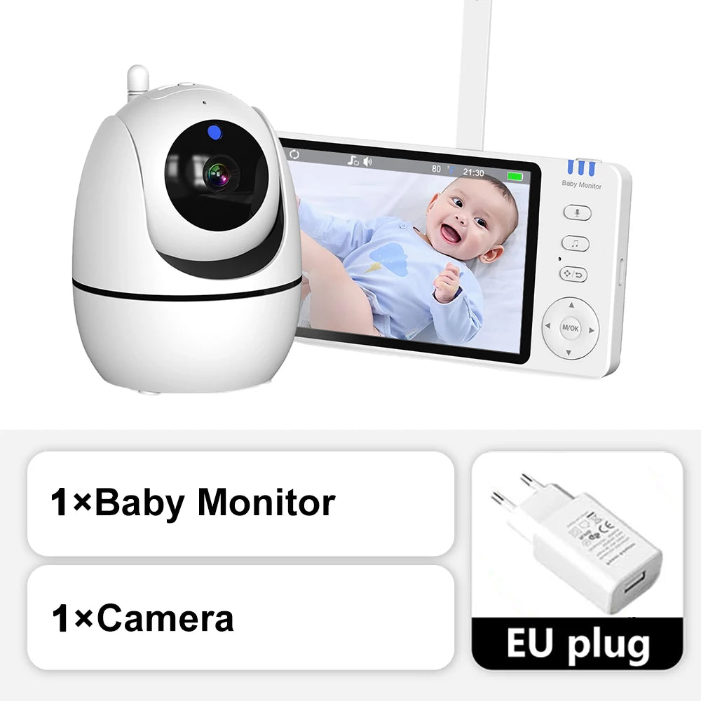 Babycarebyme Baby Monitor Camera 1080P HD Wireless with Motion Detection Baby Cry Alarm Nightlight & Temperature Humidity Monitoring