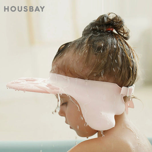 babycarebyme Shampoo Cap Adjustable Wash Shower Hat For Newborns Baby Ear Protection Children Bath Visor Head Cover Cute Octopus Shield