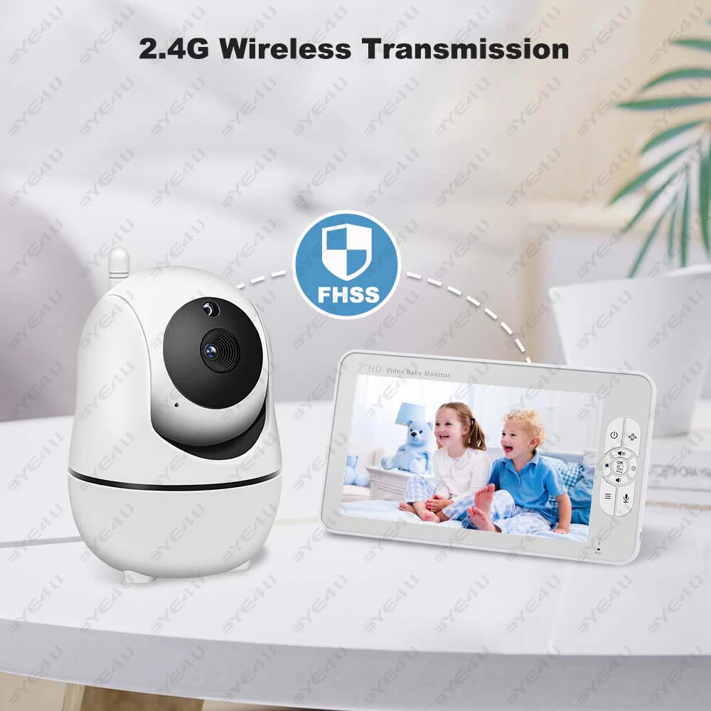 Babycarebyme Baby Monitor Camera 1080P HD Wireless with Motion Detection Baby Cry Alarm Nightlight & Temperature Humidity Monitoring