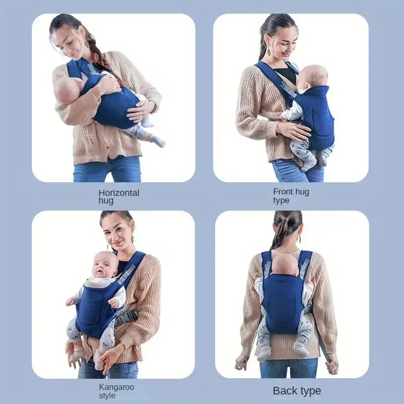 Babycarebyme  Backpack Baby Bag Newborn Sling 4 in 1 Ergonomic Breathable Infant Babies Carrier Wrap Hipseat Waist Belt Backpacks