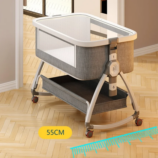 0-2 years old crib Mobile Multi-functional portable crib folding high and low adjustable cradle bed Baby patchwork bb bed